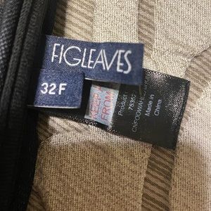 Figleaves 32F swim top with removeable straps